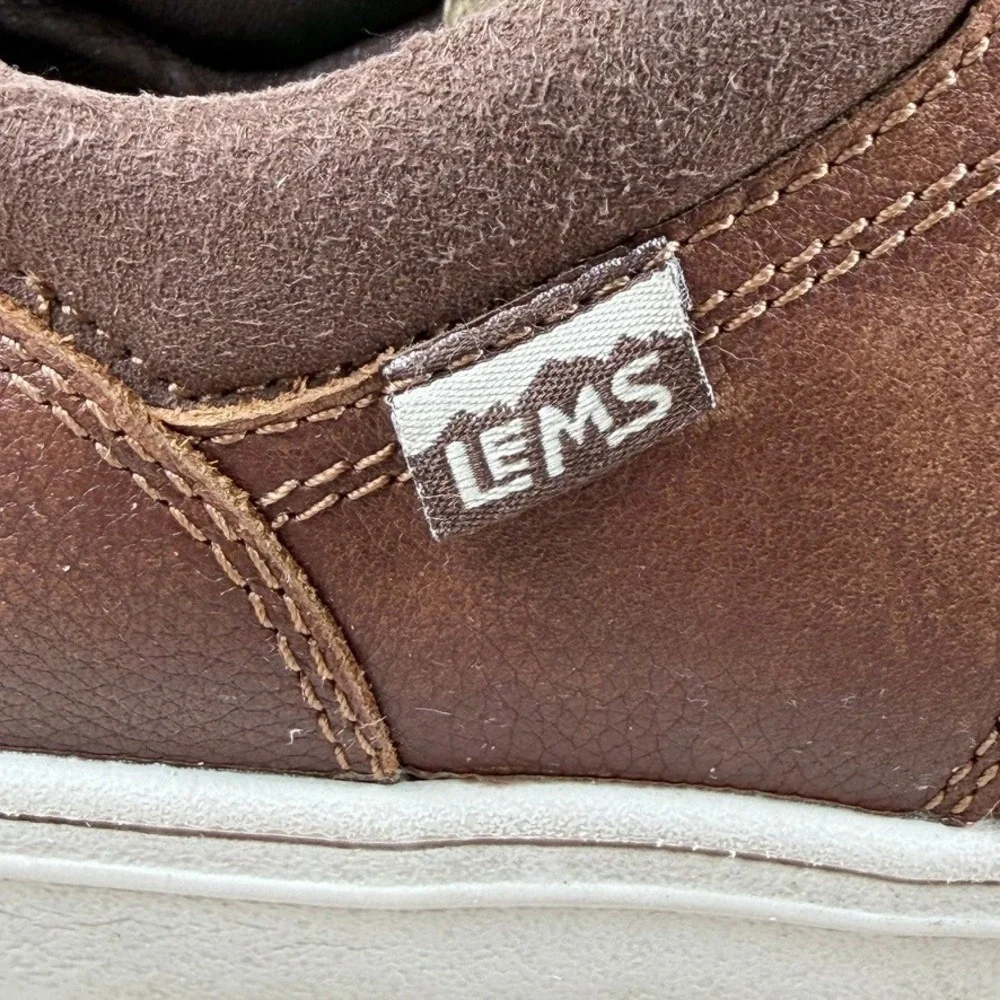 Lems Nine2Five V2 Mens 13 Barefoot Leather Shoes Coffee Cream Brown Minimalist